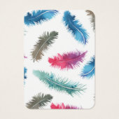 Carte d'affichage personnalisée de la plume modern (Dos)