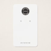 Carte d'affichage personnalisée du logo profession (Devant)