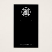 Carte d'affichage personnalisée en noir Ajouter vo (Devant)