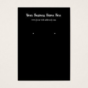 Carte d'affichage personnalisée en noir simple