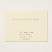 Carte d'affichage personnalisée Floral Nature Stud (Dos)