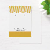 Carte d'affichage personnalisée Gold Chevron (Bureau)