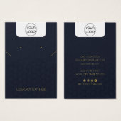 Carte d'affichage personnalisée Logo et collier de (Devant & derrière)