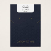 Carte d'affichage personnalisée Logo et collier de (Devant)