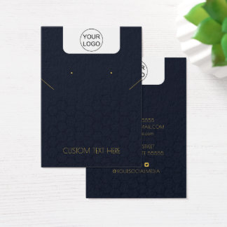 Carte d'affichage personnalisée Logo et collier de
