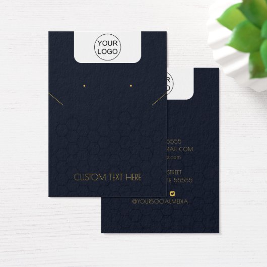 Carte d'affichage personnalisée Logo et collier de (Bureau)