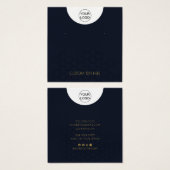 Carte d'affichage personnalisée Logo et collier de (Devant & derrière)