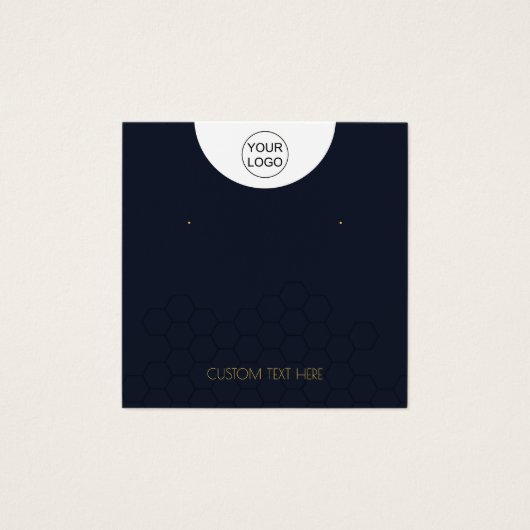 Carte d'affichage personnalisée Logo et collier de (Devant)