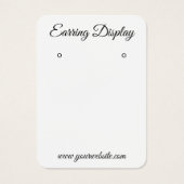 Carte d'affichage personnalisée moderne en noir et (Devant)