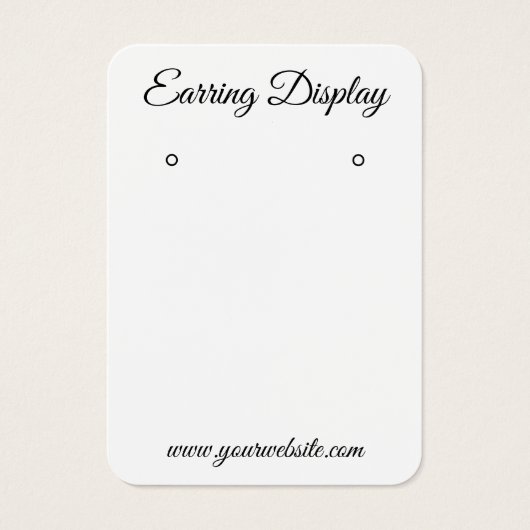 Carte d'affichage personnalisée moderne en noir et (Devant)