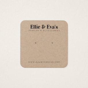 Carte d'affichage personnalisée pour bijoux Earth