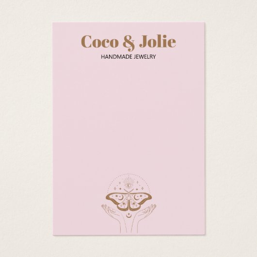 Carte d'affichage personnalisée pour le logo Boho  (Devant)