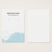 Carte d'affichage personnalisée Power Blue Swirl (Devant & derrière)