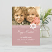 Carte d'affichage photo Star of David Hanoukka (Debout devant)