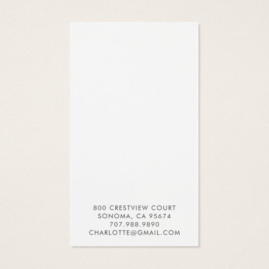 Carte d'affichage Pink Gold Agate Script (Dos)