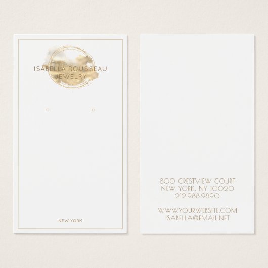 Carte d'affichage Platinum Gold Parties scintillan (Devant & derrière)