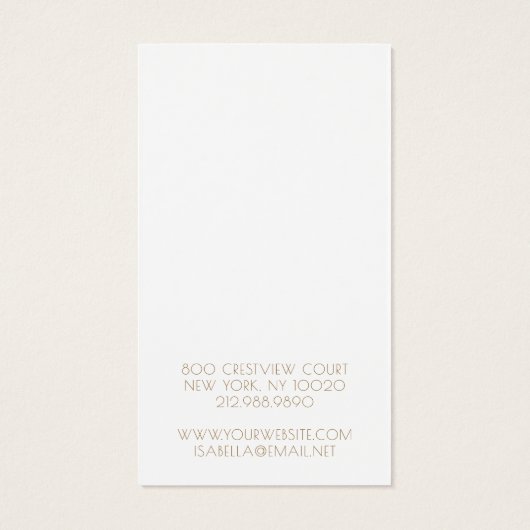 Carte d'affichage Platinum Gold Parties scintillan (Dos)