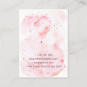 Carte d'affichage Portrait d'aquarelle (Dos)