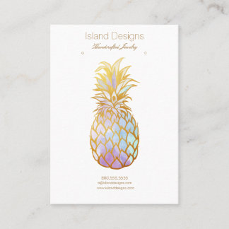 Carte d'affichage pour bijoux à ananas