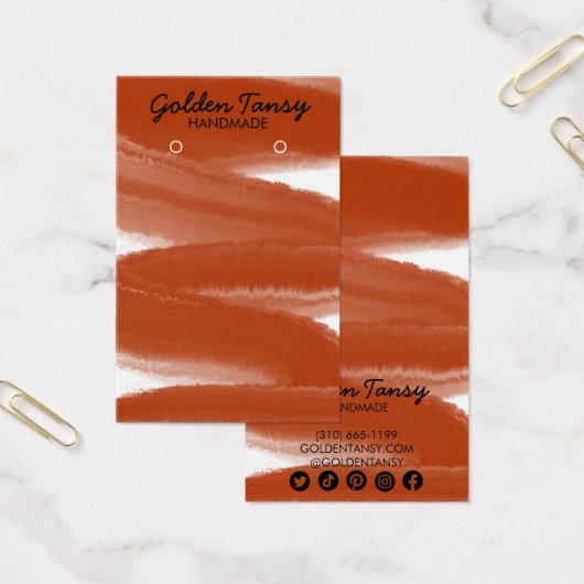 Carte d'affichage pour bijoux à linge de couleur d (Bureau)