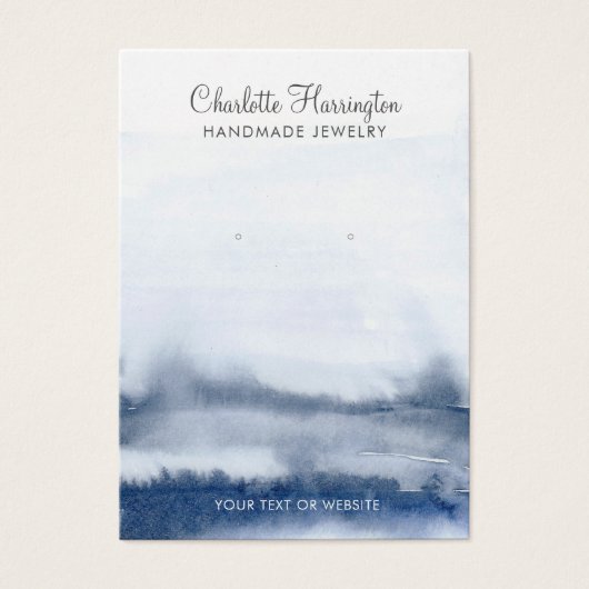 Carte d'affichage pour bijoux à oreille Abstraite (Devant)