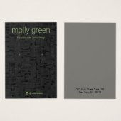 Carte d'affichage pour bijoux à oreille de liège m (Devant & derrière)