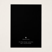 Carte d'affichage pour bijoux à oreille noire (Dos)