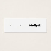 Carte d'affichage pour bijoux à oreille rétro (Devant)