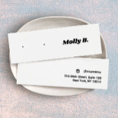 Carte d'affichage pour bijoux à oreille rétro