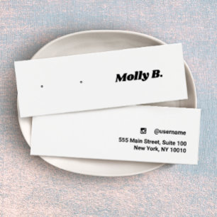 Carte d'affichage pour bijoux à oreille rétro