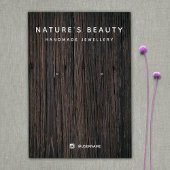Carte d'affichage pour bijoux à oreille rustique e