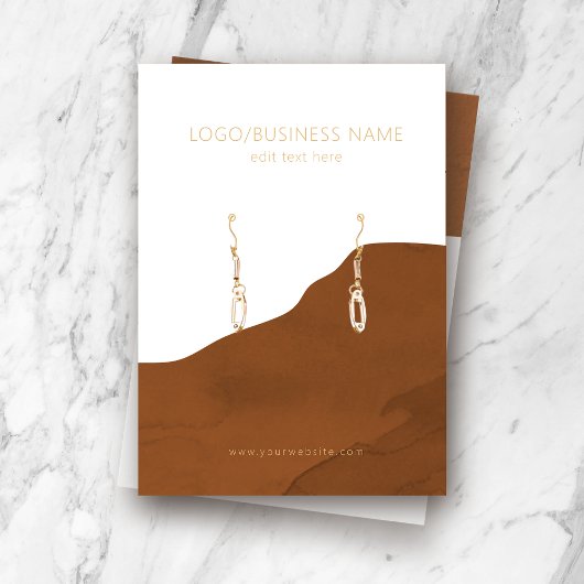 Carte d'affichage pour bijoux à oreilles