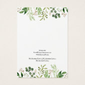 Carte d'affichage pour bijoux à oreilles, Aquarell (Dos)