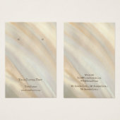 Carte d'affichage pour bijoux à oreilles, aquarell (Devant & derrière)