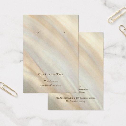 Carte d'affichage pour bijoux à oreilles, aquarell (Bureau)