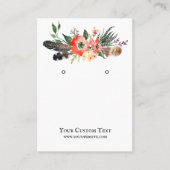Carte d'affichage pour bijoux à oreilles ・ Boho Fe (Devant)