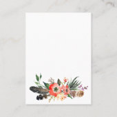 Carte d'affichage pour bijoux à oreilles ・ Boho Fe (Dos)