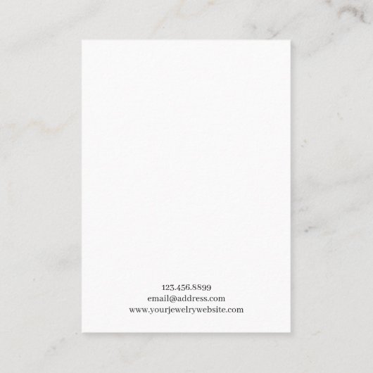 Carte d'affichage pour bijoux à oreilles ・ Cactus  (Dos)