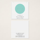 Carte d'affichage pour bijoux à oreilles Cercle bl (Devant & derrière)