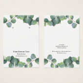 Carte d'affichage pour bijoux à oreilles, concepti (Devant & derrière)