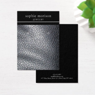 Carte d'affichage pour bijoux à oreilles ・ Cuir no