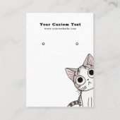 Carte d'affichage pour bijoux à oreilles ・ Cute Ki (Devant)