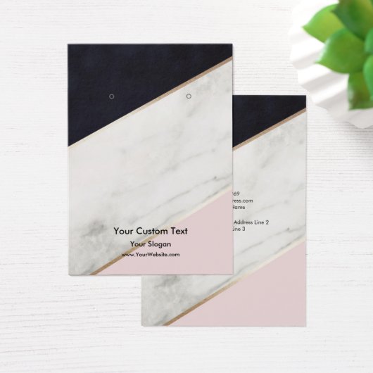 Carte d'affichage pour bijoux à oreilles, élégant (Bureau)