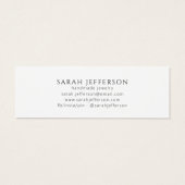 Carte d'affichage pour bijoux à oreilles en or bla (Dos)