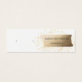 Carte d'affichage pour bijoux à oreilles en or bla (Devant)