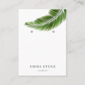 Carte d'affichage pour bijoux à oreilles ・ Feuille (Devant)