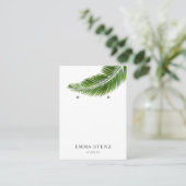 Carte d'affichage pour bijoux à oreilles ・ Feuille (Debout devant)