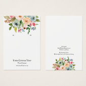 Carte d'affichage pour bijoux à oreilles, flacons  (Devant & derrière)