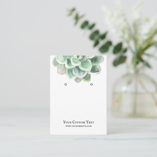 Carte d'affichage pour bijoux à oreilles ・ Fleur S (Debout devant)