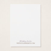 Carte d'affichage pour bijoux à oreilles ・ Floral  (Dos)